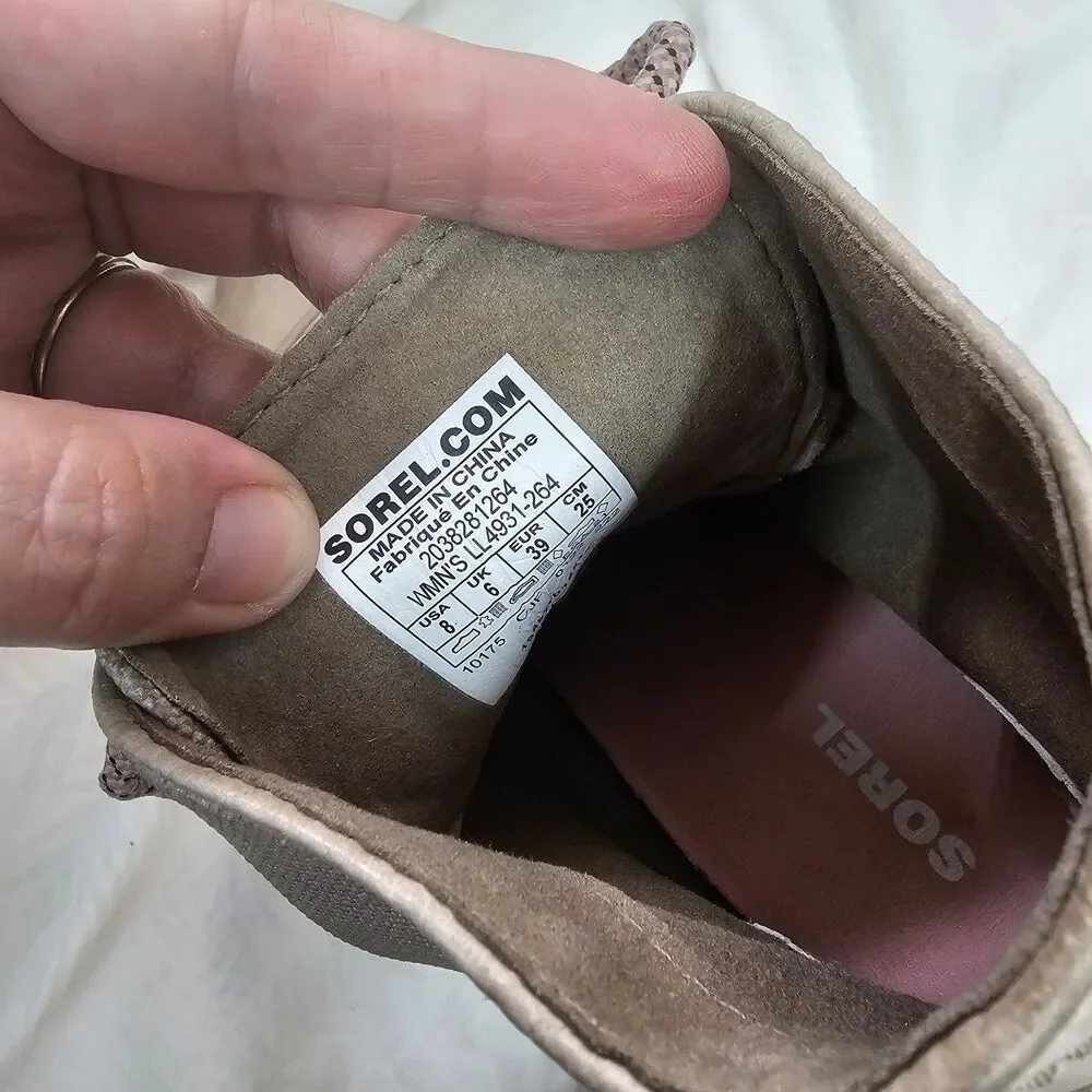 Sorel Women’s Joan Of Arctic Wedge Winter Booties Taupe, Size 8 M